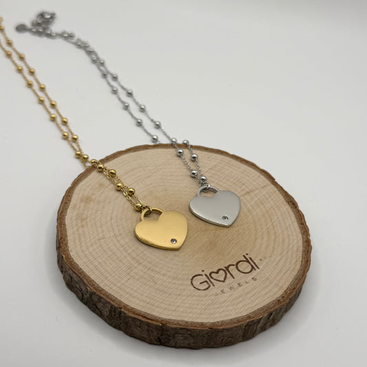 Collana cuore luce