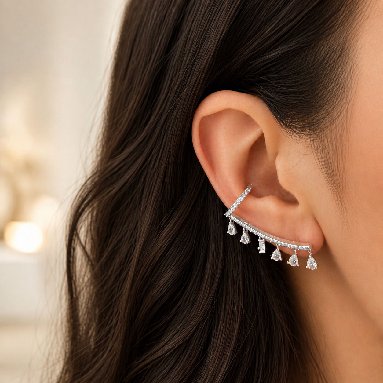 Ear cuff Esmeralda