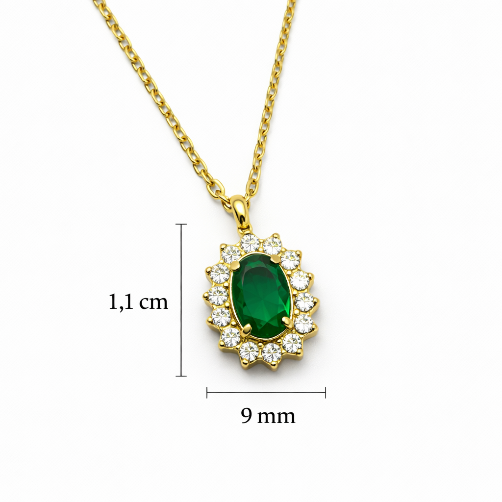 Collana Kate smeraldo