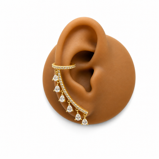 Ear cuff Esmeralda