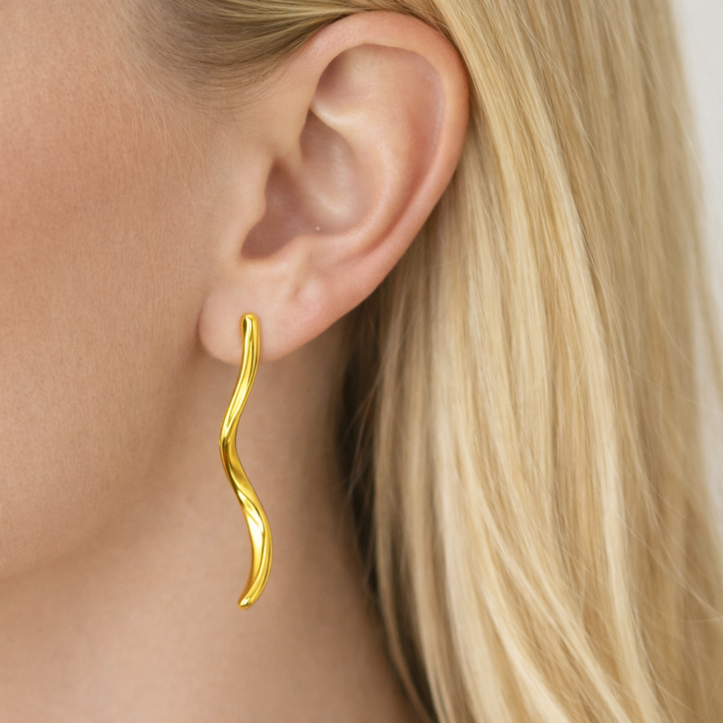 Orecchini slim spirale