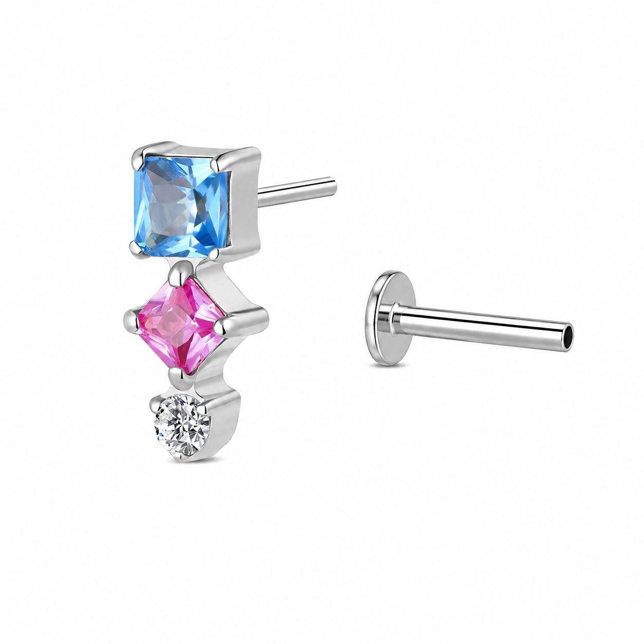 Piercing click tris colorato
