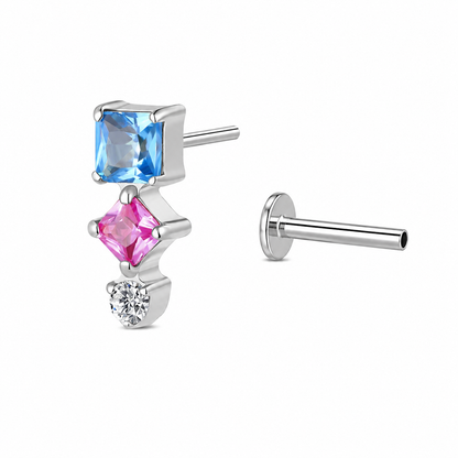 Piercing click tris colorato