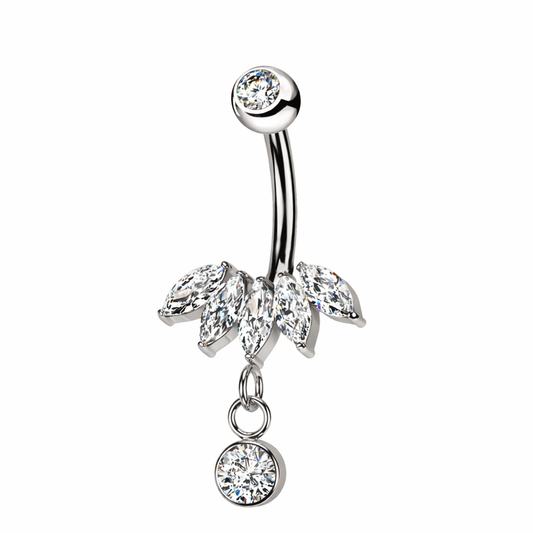Piercing ombelico loto