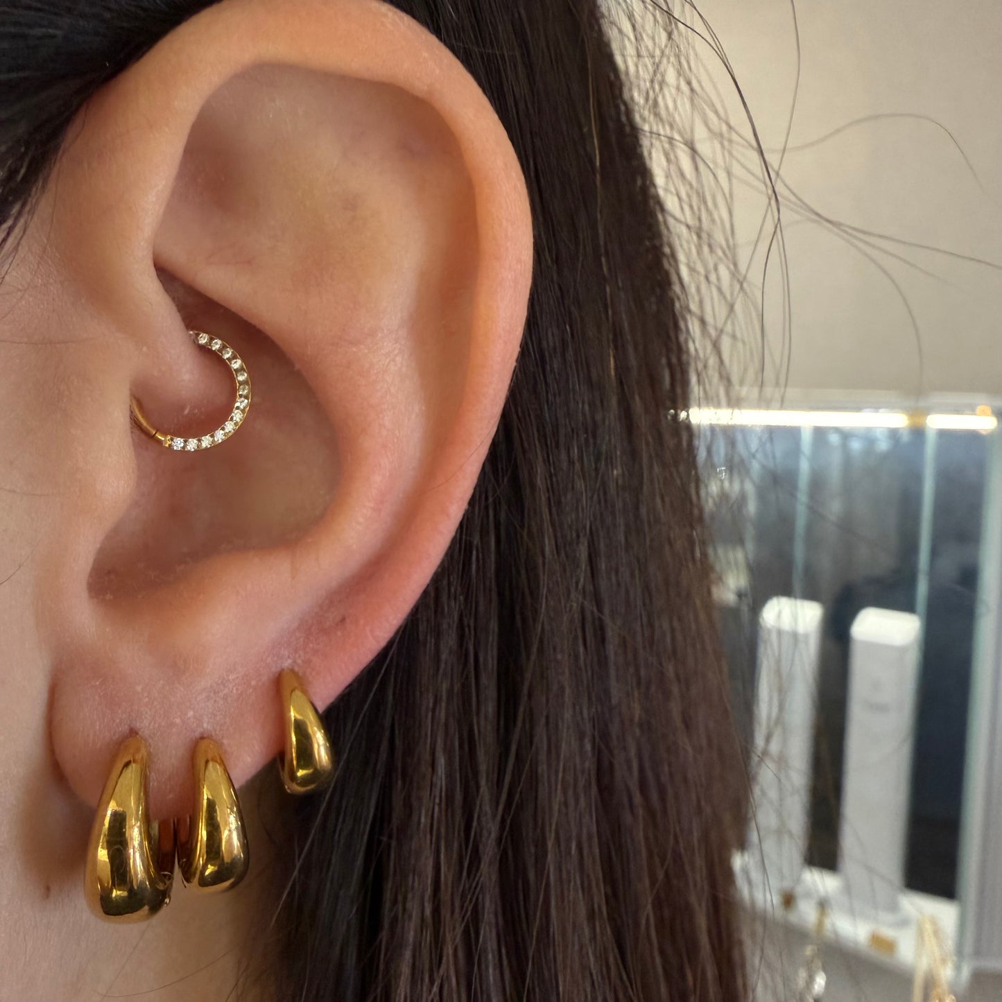 Cerchietti bombati gold