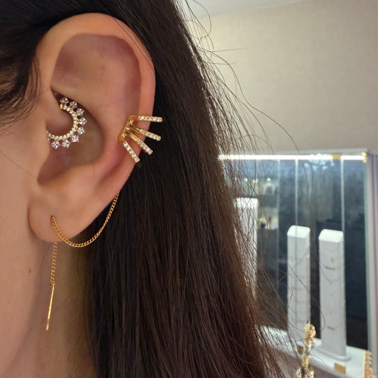 Ear cuff luxury saliscendi