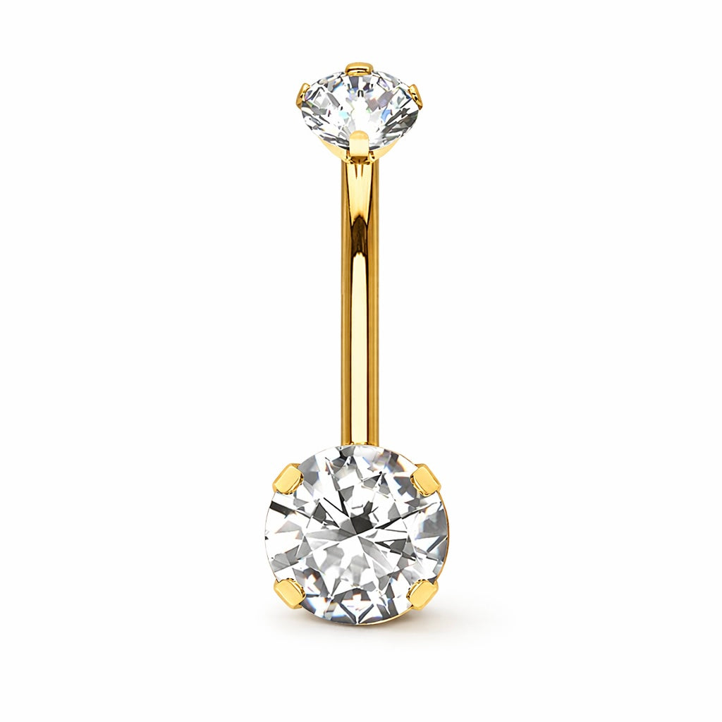 Piercing ombelico diamond