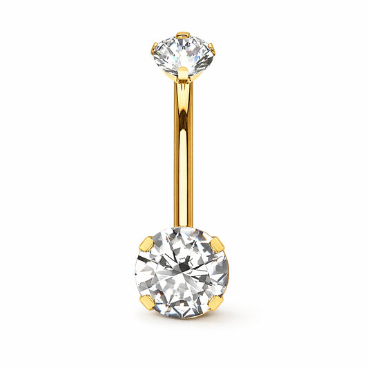 Piercing ombelico diamond