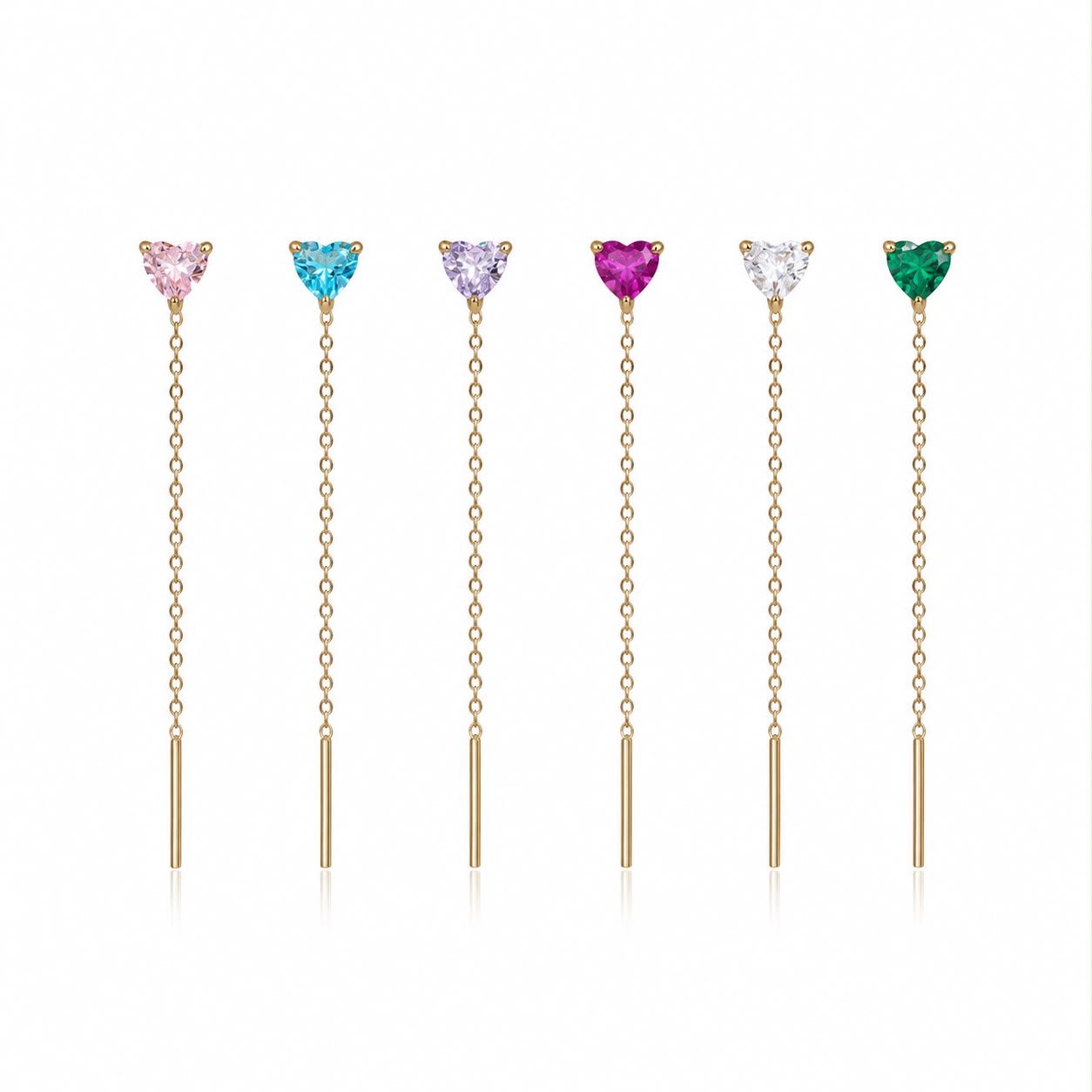 Orecchino pendente love gold
