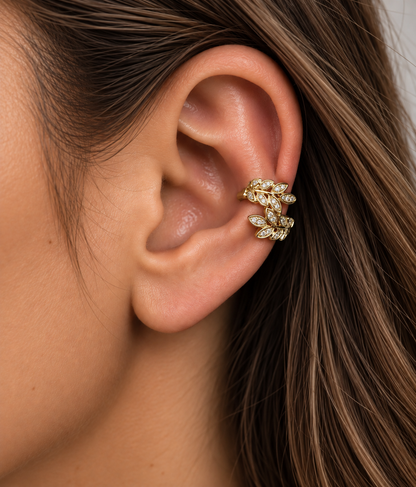 Ear cuff foglie