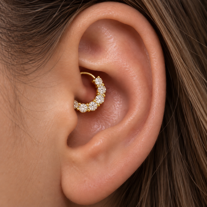 Piercing merletto daith
