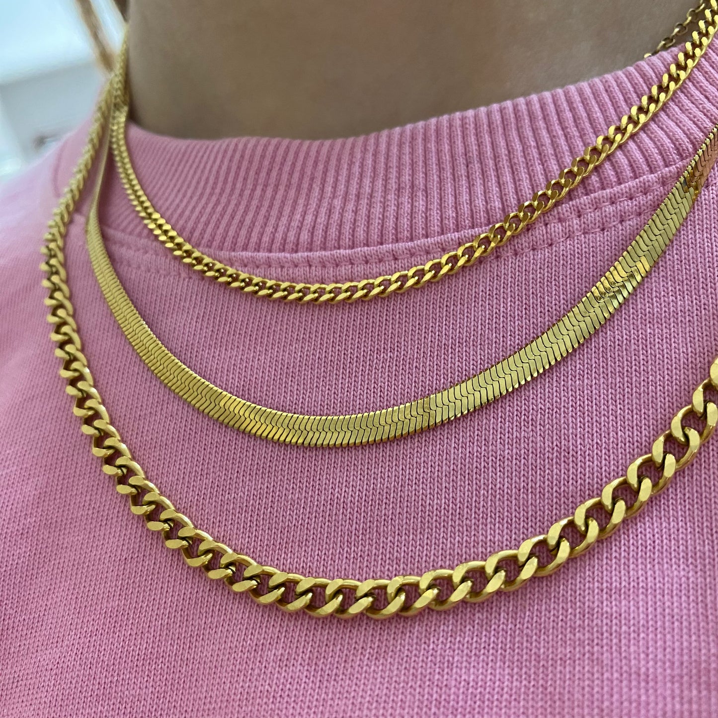 Collana tre fili luxury