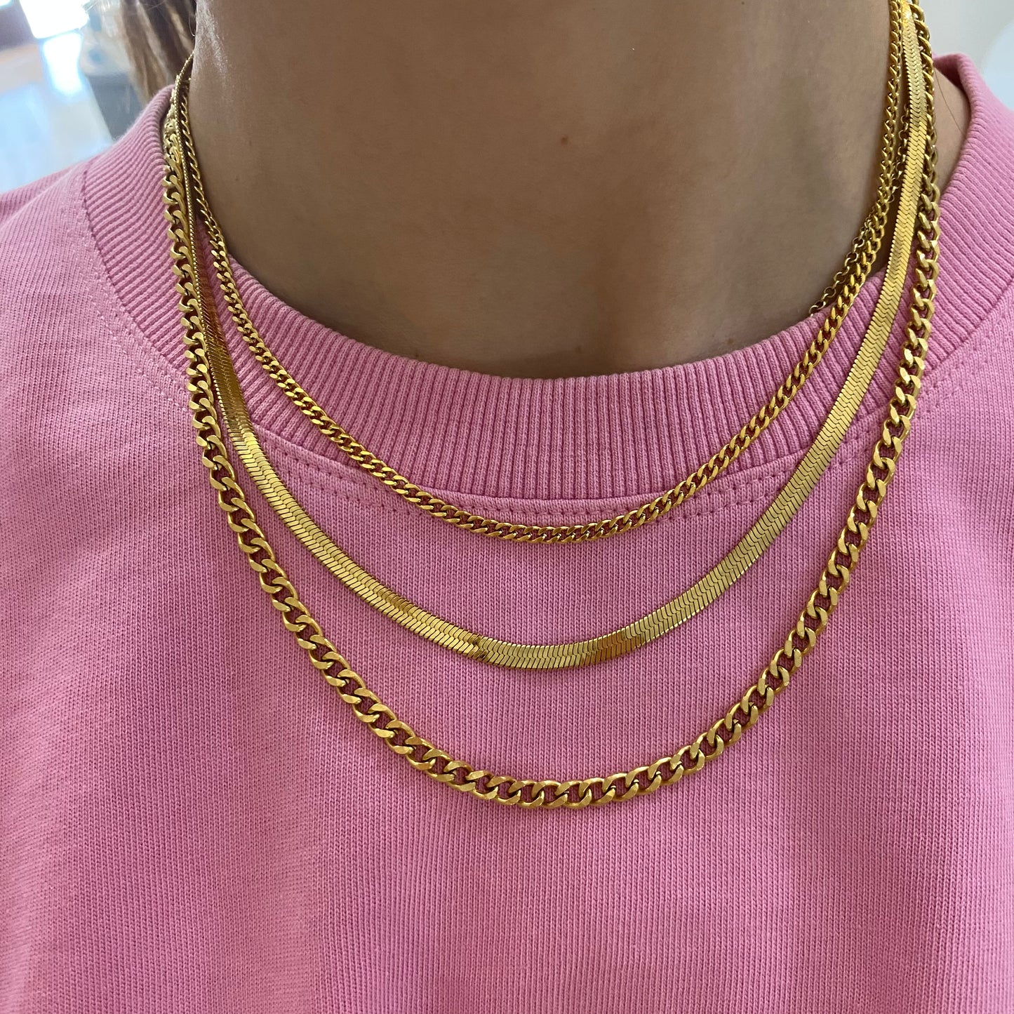 Collana tre fili luxury