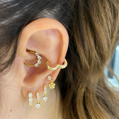 Ear cuff cuoricino