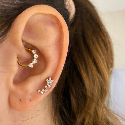 Piercing fiorellino costellazione