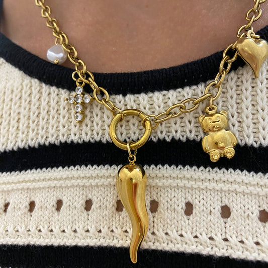 Collana lucky cornetto jumbo