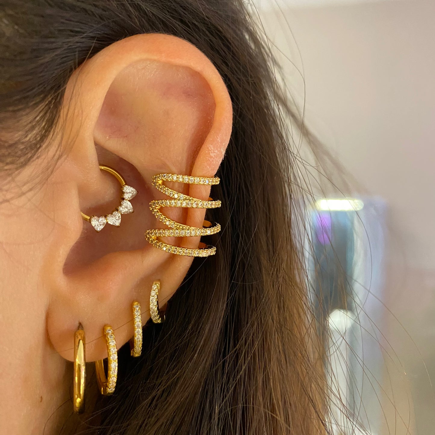 Ear cuff multifilo luxury