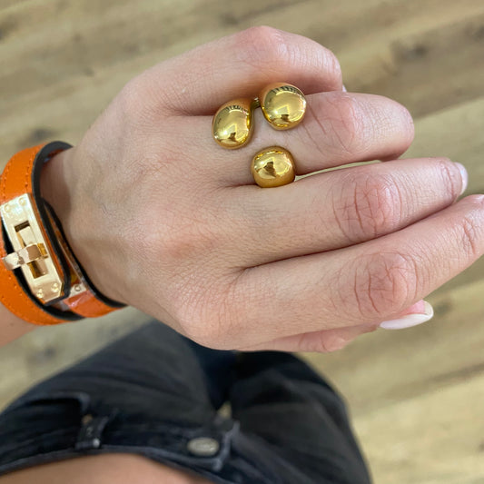 Anello bubble gold