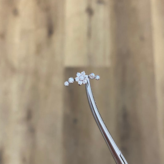 Piercing cristal flower