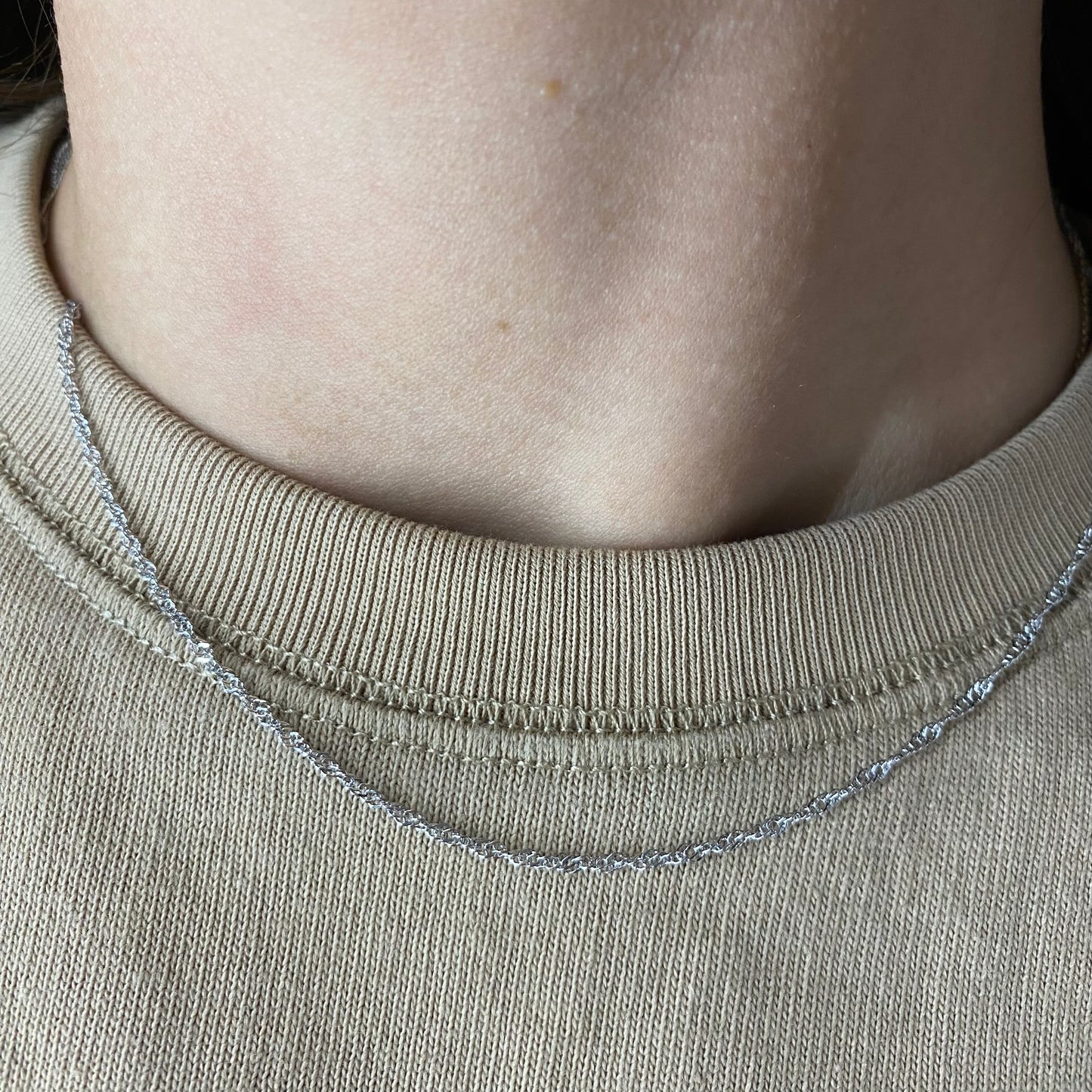 Collana base torchon acciaio