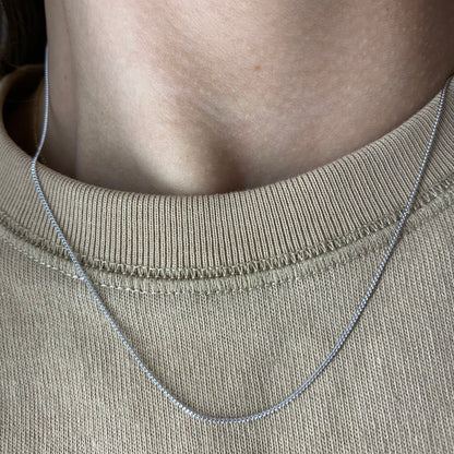 Collana base mini grumetta acciaio