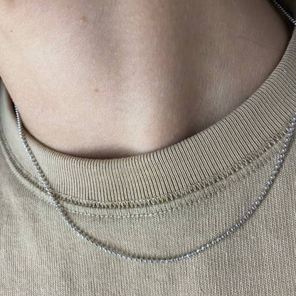 Collana base diamantata acciaio