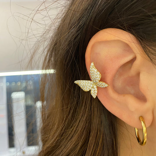 Ear cuff butterfly