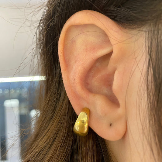 Mono cerchietto clip gold