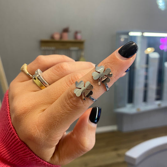 Anello quadrifoglio