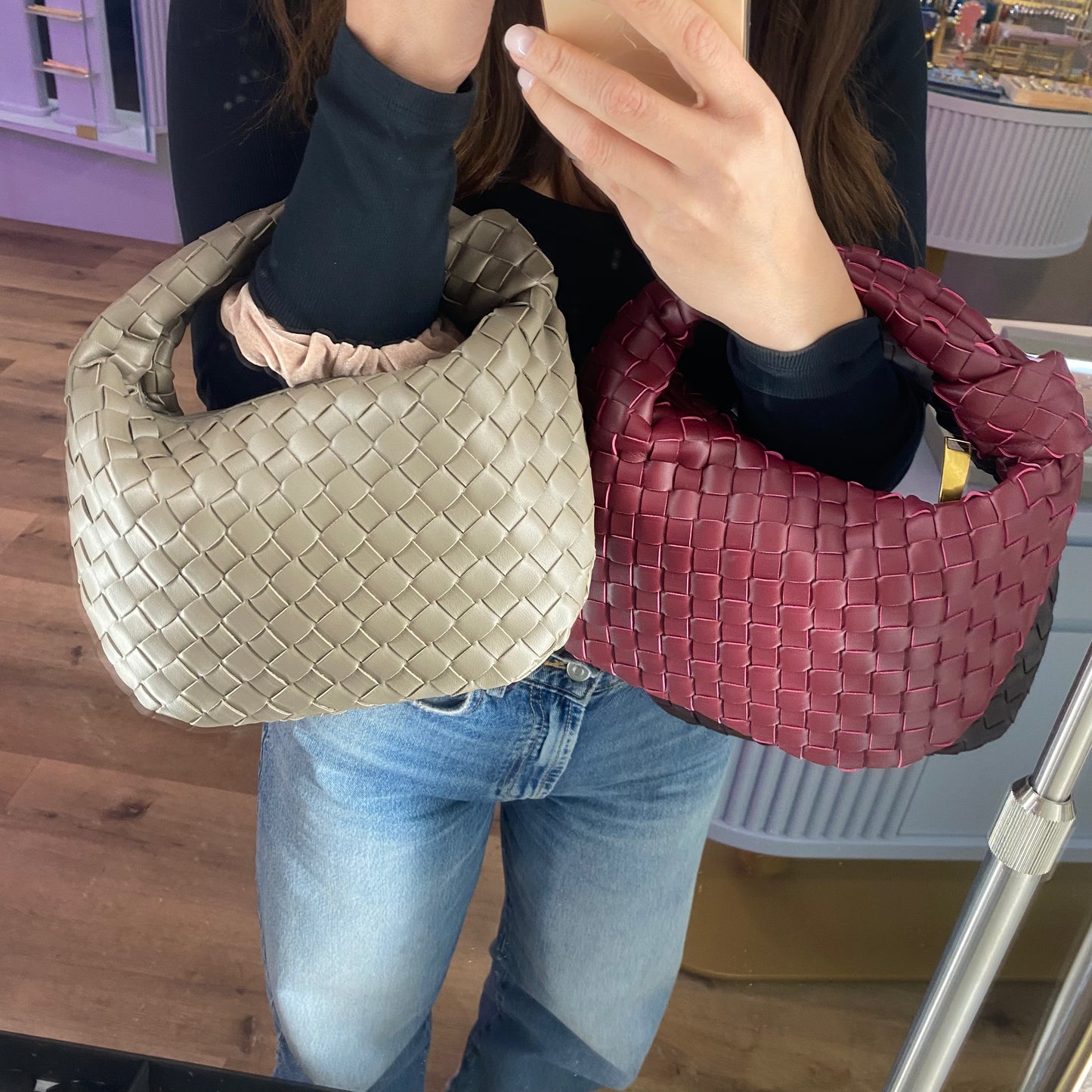 Borsa nodo intrecciata