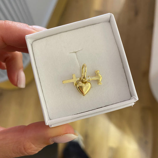 Ciondolo fede , speranza & carità