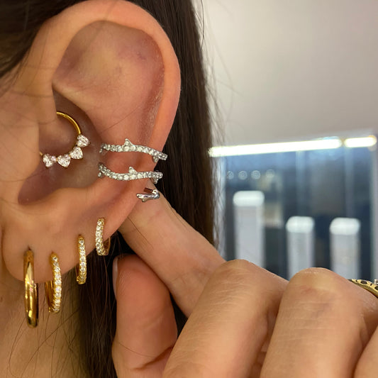 Ear cuff spine di luce