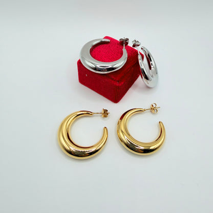 Orecchini mezza luna big