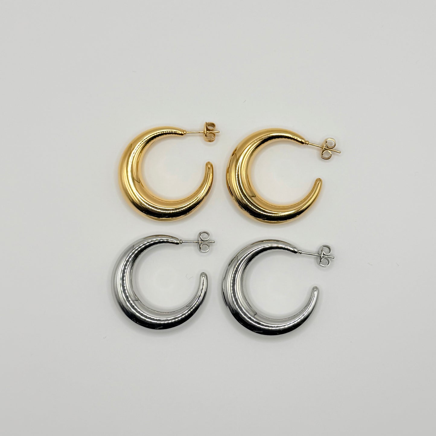 Orecchini mezza luna big