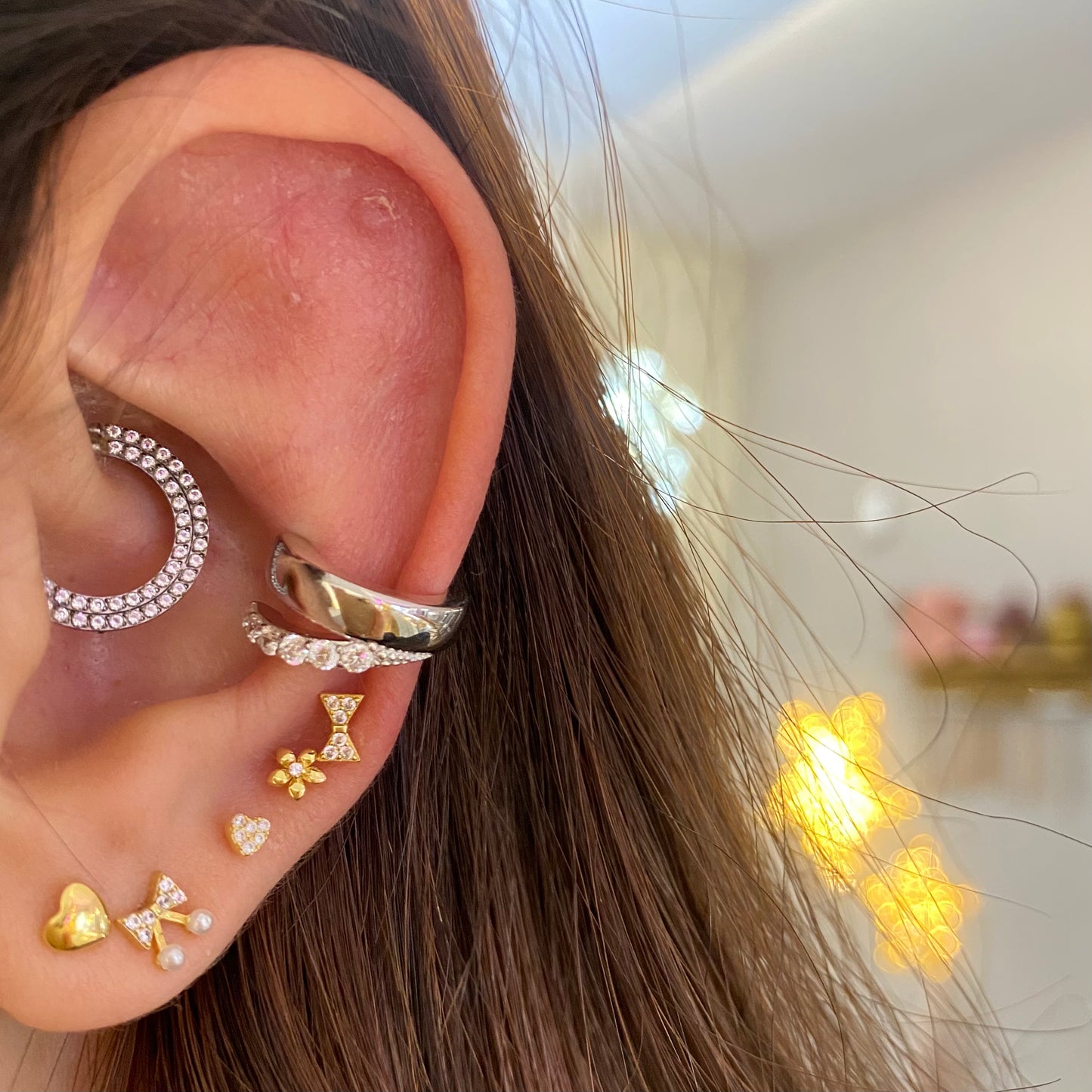 Ear cuff double luxury