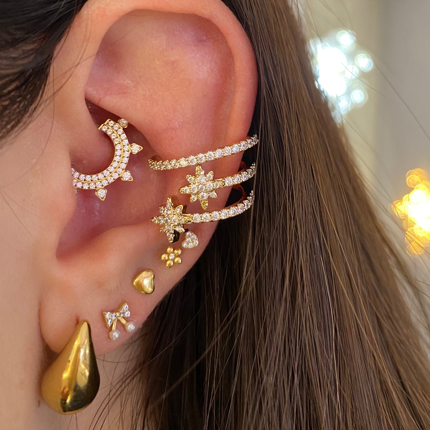 Ear cuff luxury star