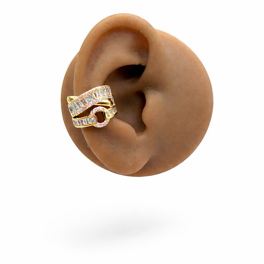 Ear cuff fibbia baguette