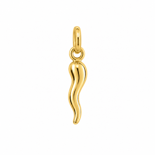Cornetto portafortuna oro