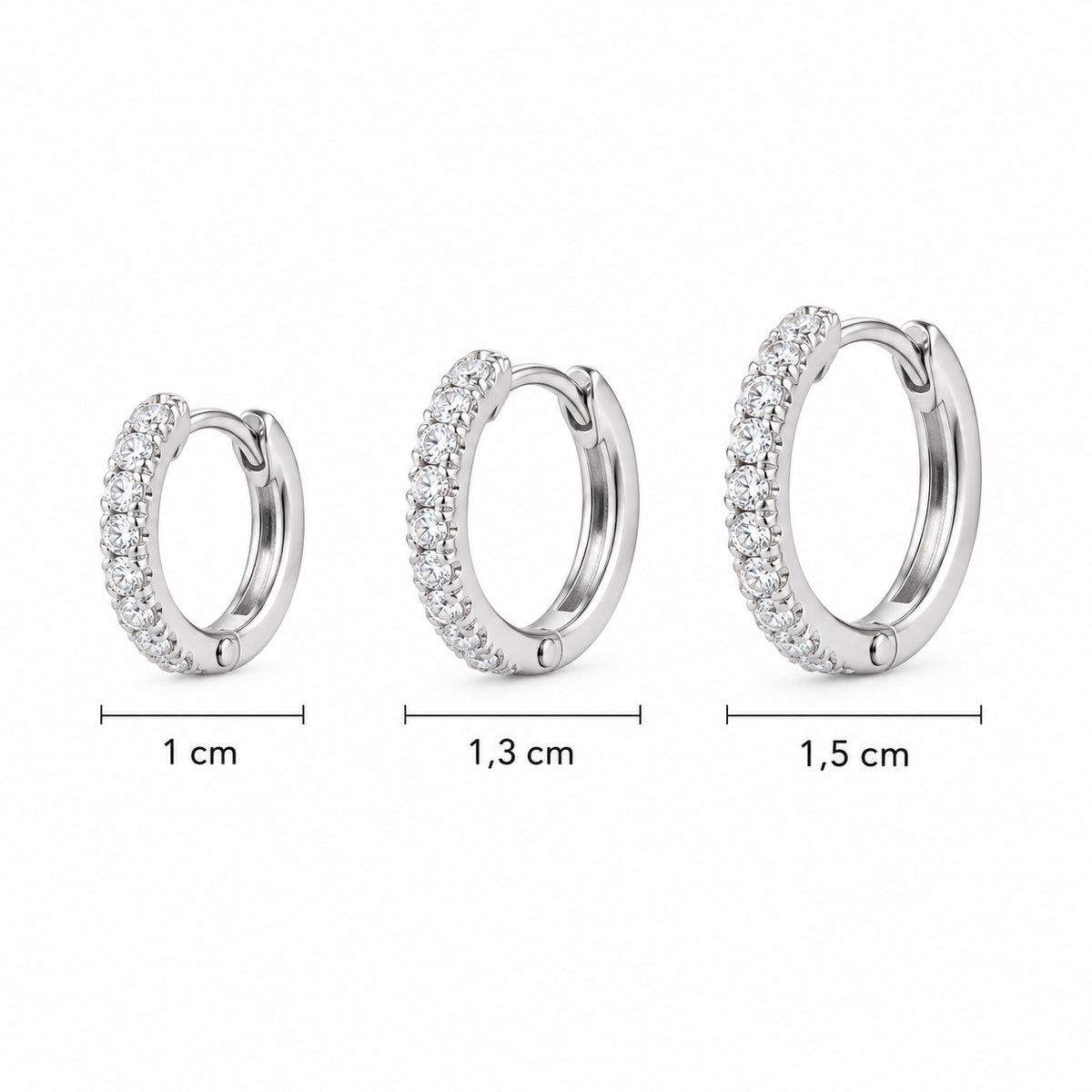 Cerchietto zirconato bianco silver
