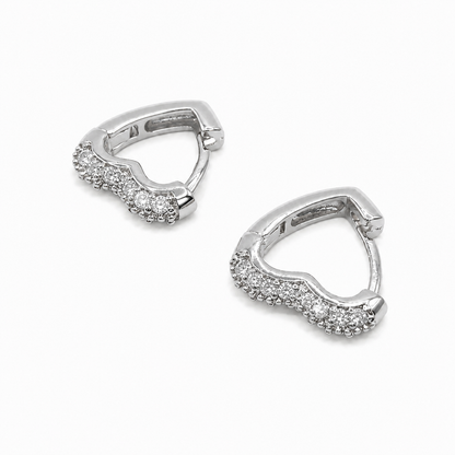 Cuori pavè silver