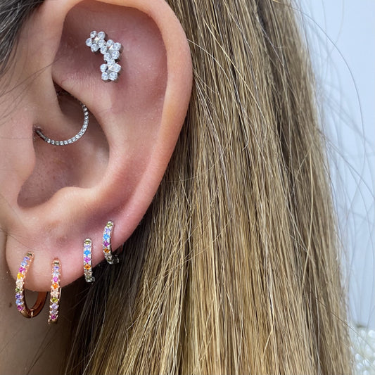 Cerchietto zirconato rainbow