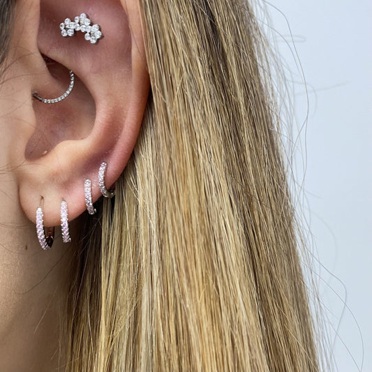 Cerchietto zirconato rosa