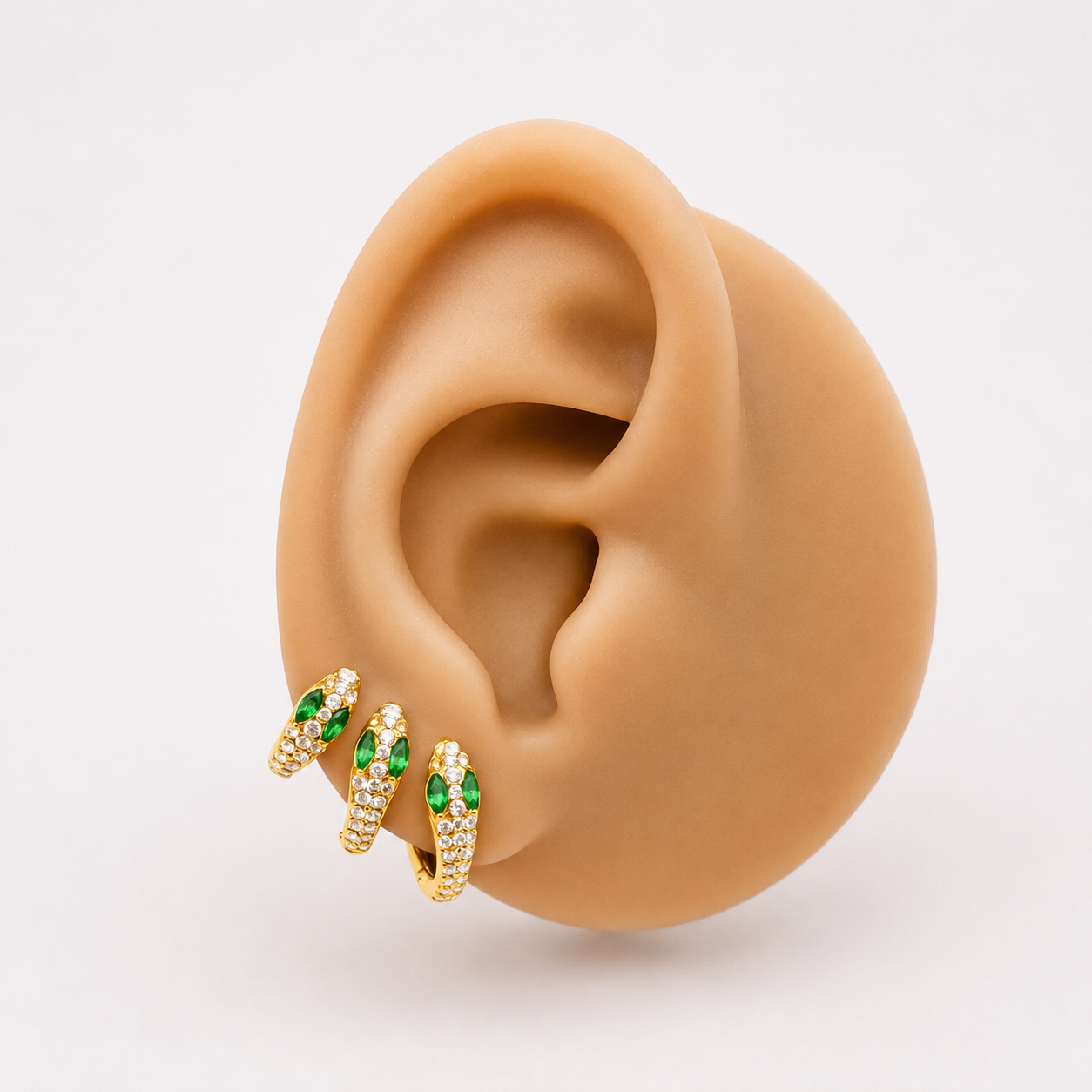 Orecchini snake gold